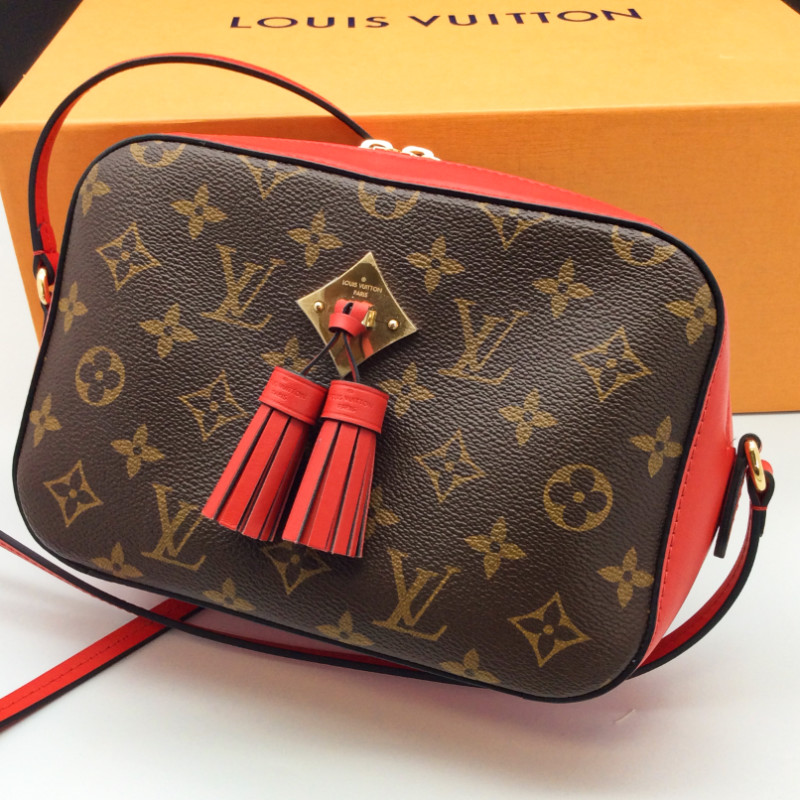 Louis Vuitton Saintonge Copuelicot Rot M43556 Handtasche Bag Tasche 3796 Ebay